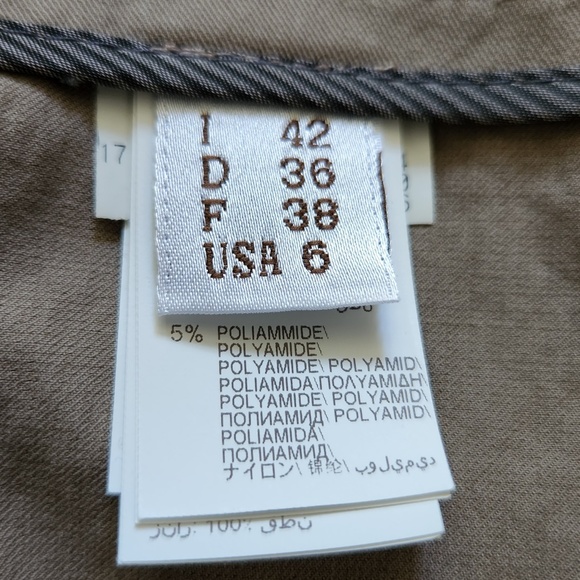 Brunello Cuccinelli wide leg beige high waist criss cross waist pants Sz 6 - Picture 10 of 11